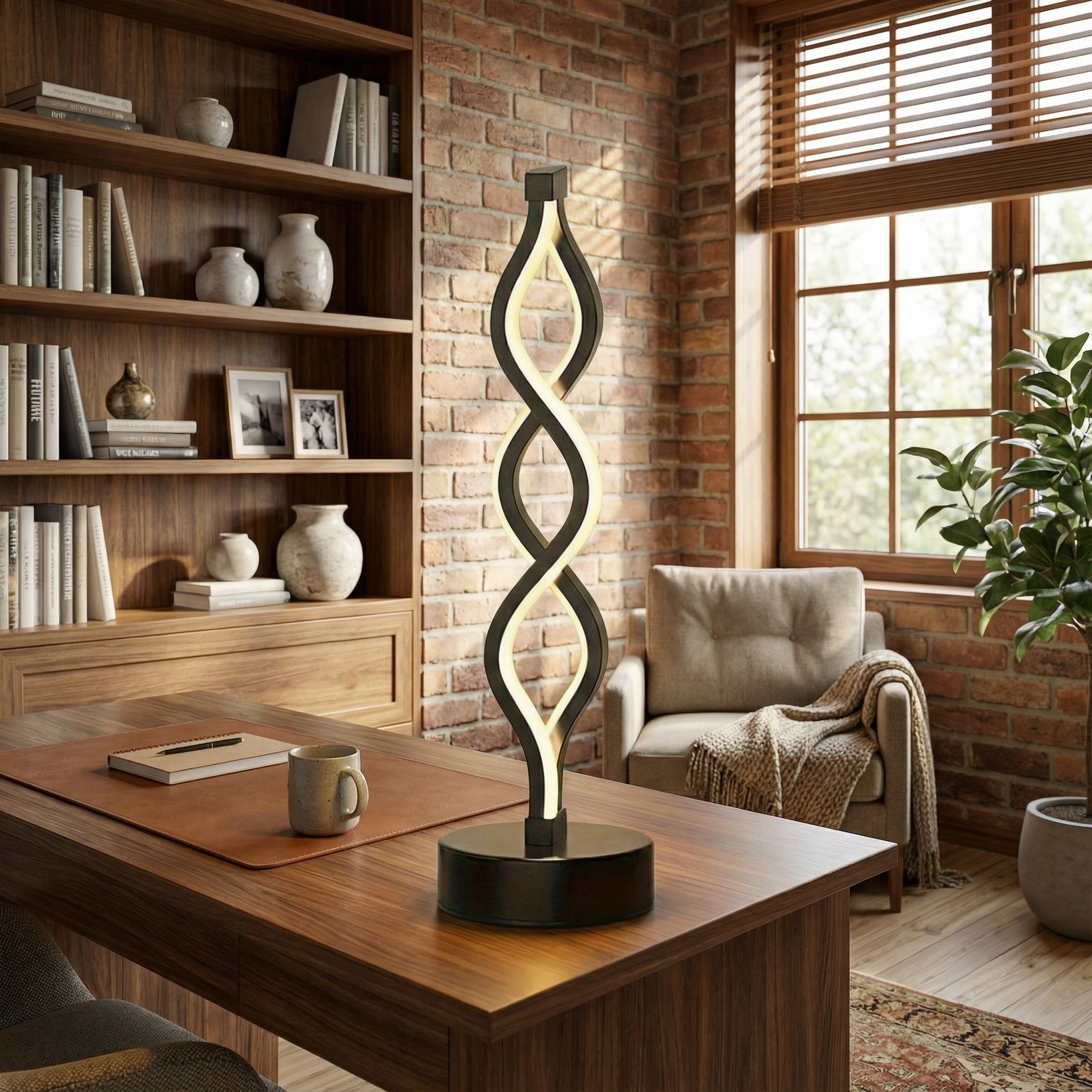 SpiralGlow Dimmable LED Lamp