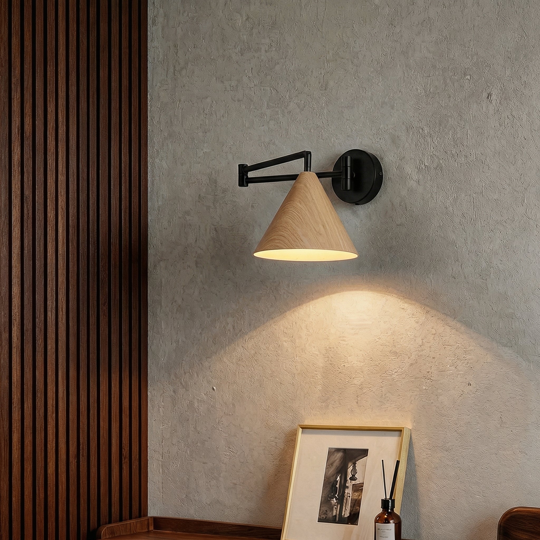 Nordwood Swing Arm Wall Lamp with Adjustable Design