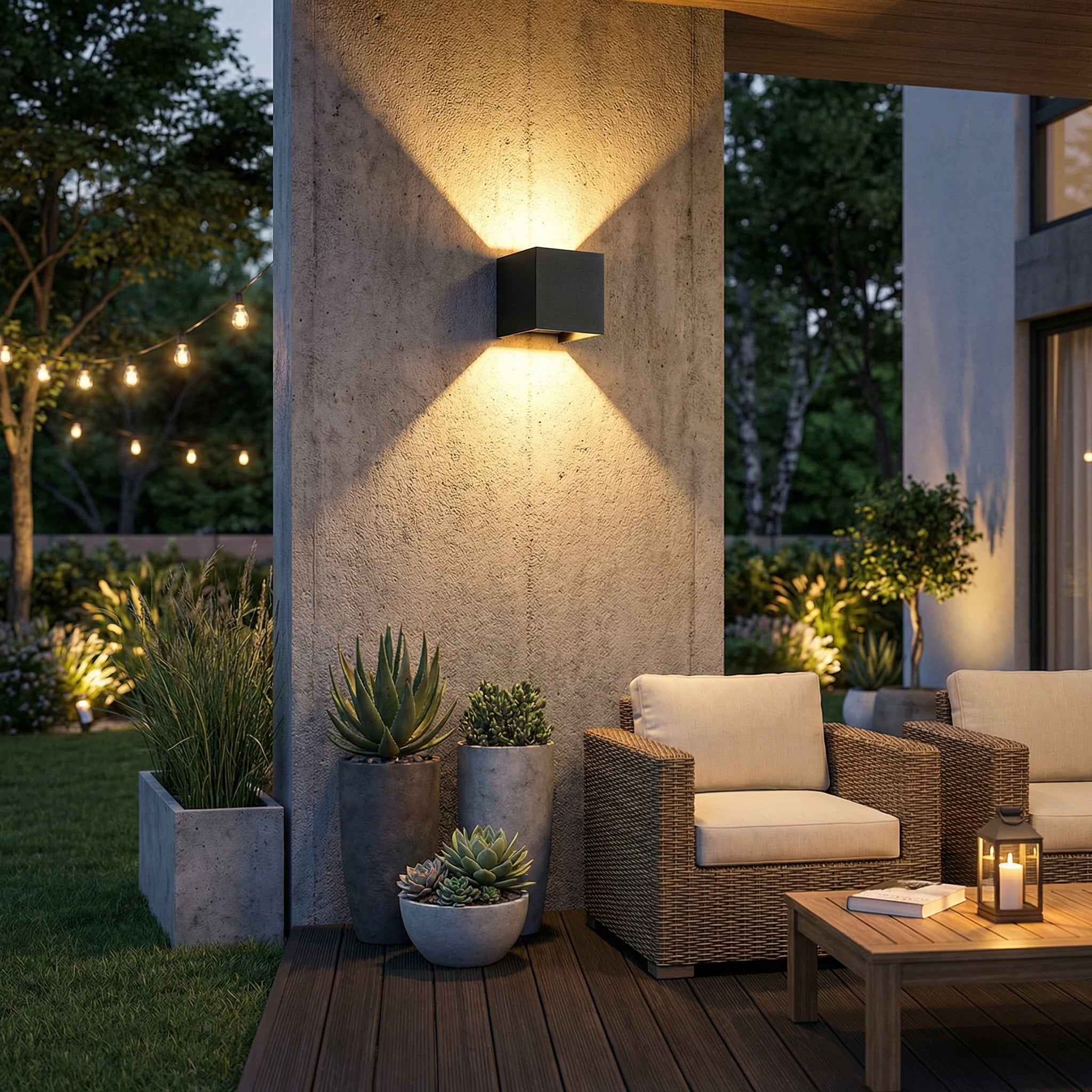 Water-Resistant Up & Down Wall Light for Indoor and Outdoor Applications