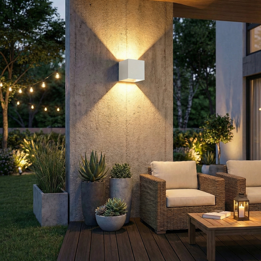 Water-Resistant Up & Down Wall Light for Indoor and Outdoor Applications