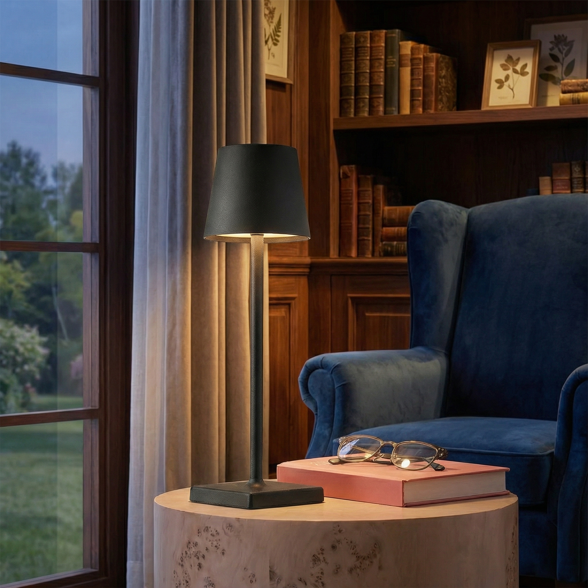 Modern Touch-Control Dimmable Rechargeable LED Table Lamp