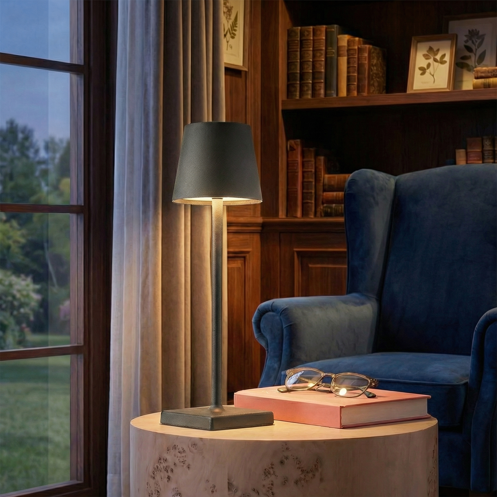 Modern Touch-Control Dimmable Rechargeable LED Table Lamp