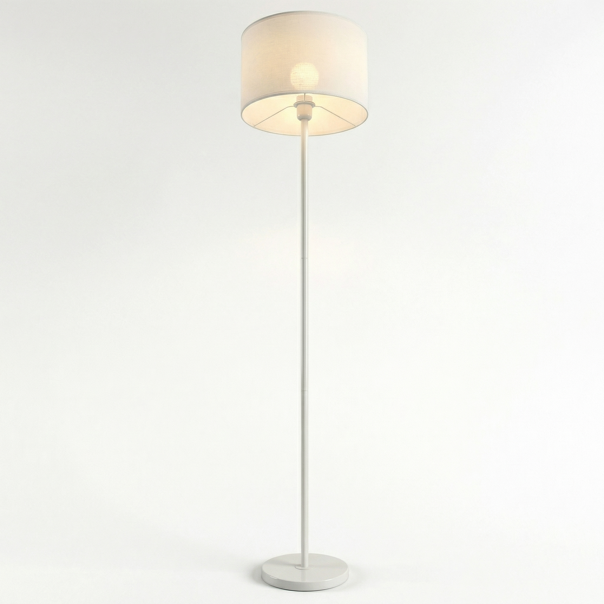 Mesh Floor Lamp with Fabric Inner Diffuser