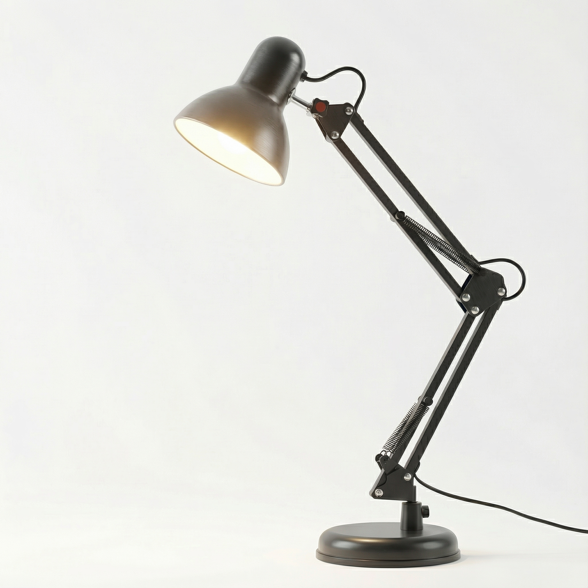 Adjustable Folding Arm Desk Lamp with Long Reach