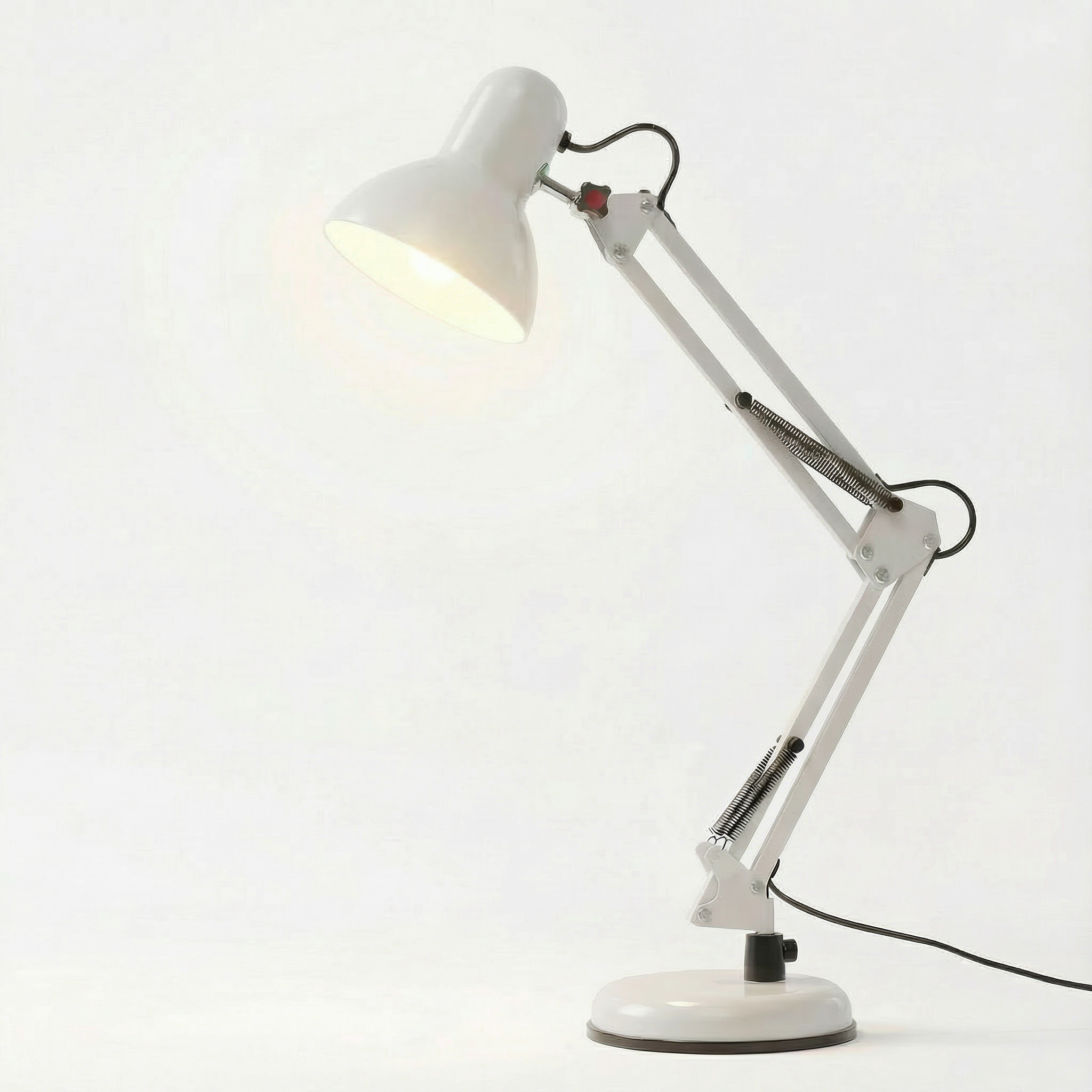 Adjustable Folding Arm Desk Lamp with Long Reach