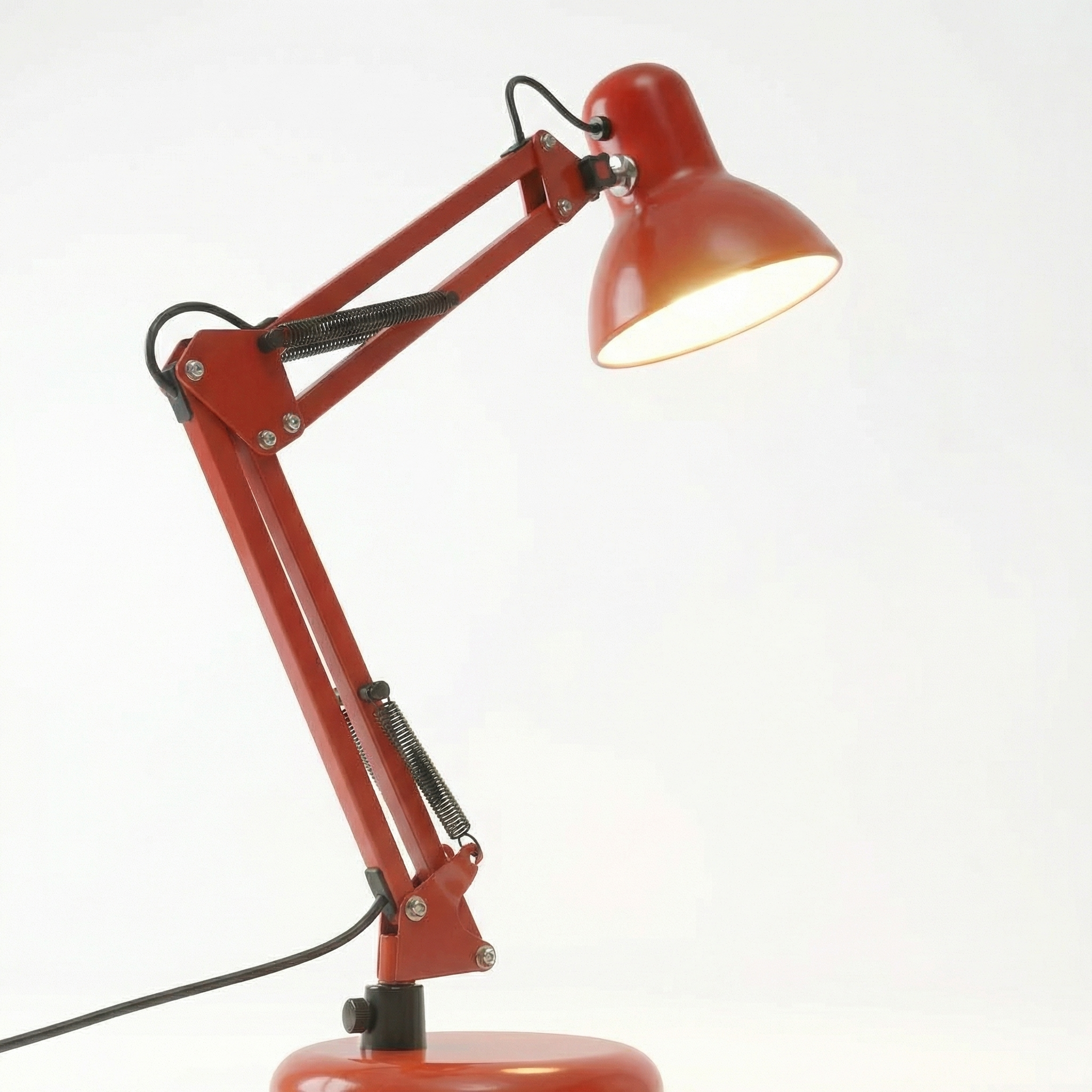 Adjustable Folding Arm Desk Lamp with Long Reach