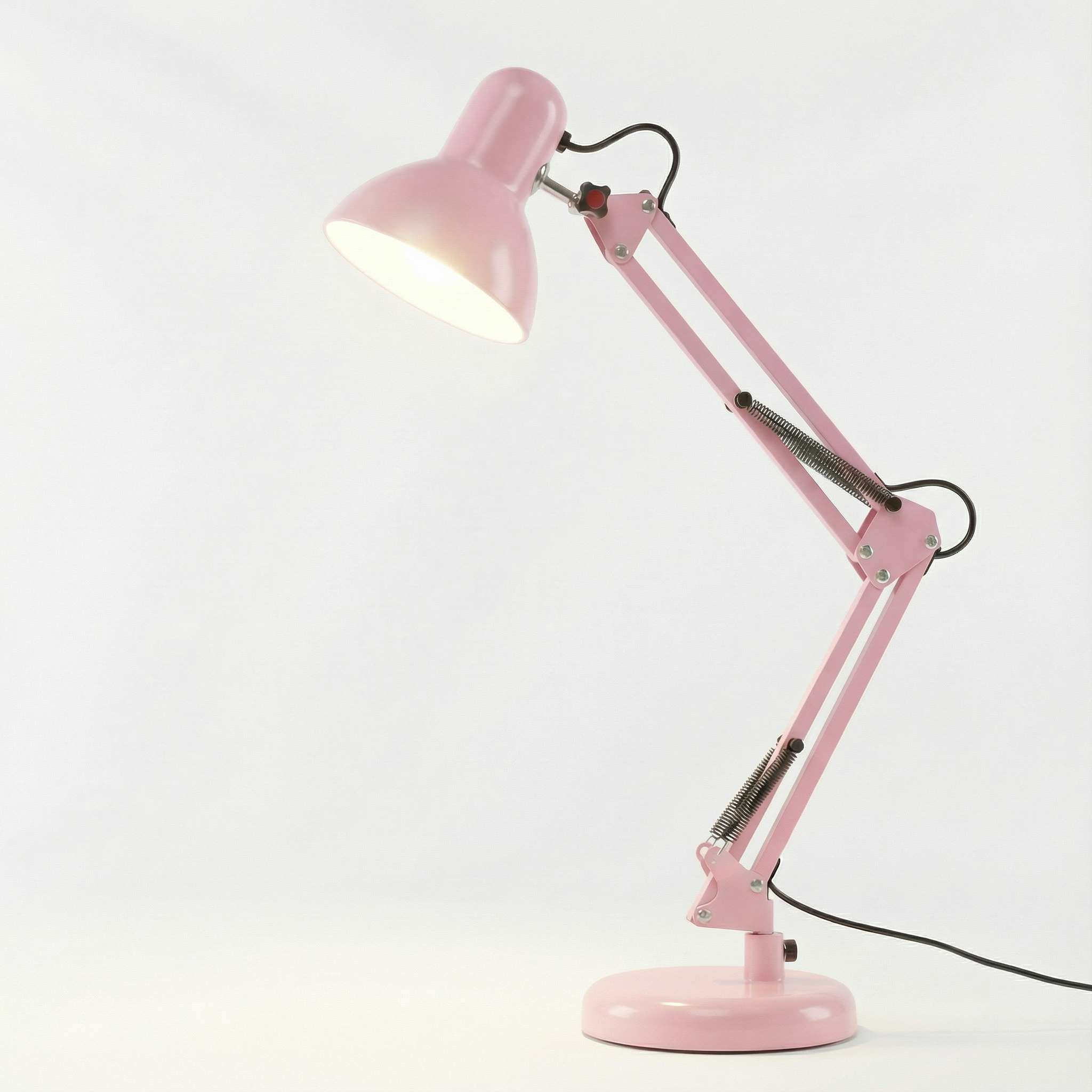 Adjustable Folding Arm Desk Lamp with Long Reach