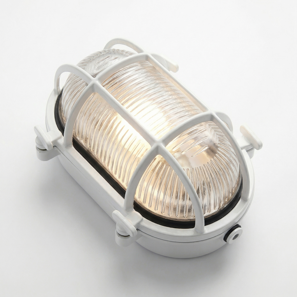 Industrial Retro Outdoor Wall Light with Protective Cage