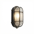 Industrial Retro Outdoor Wall Light with Protective Cage