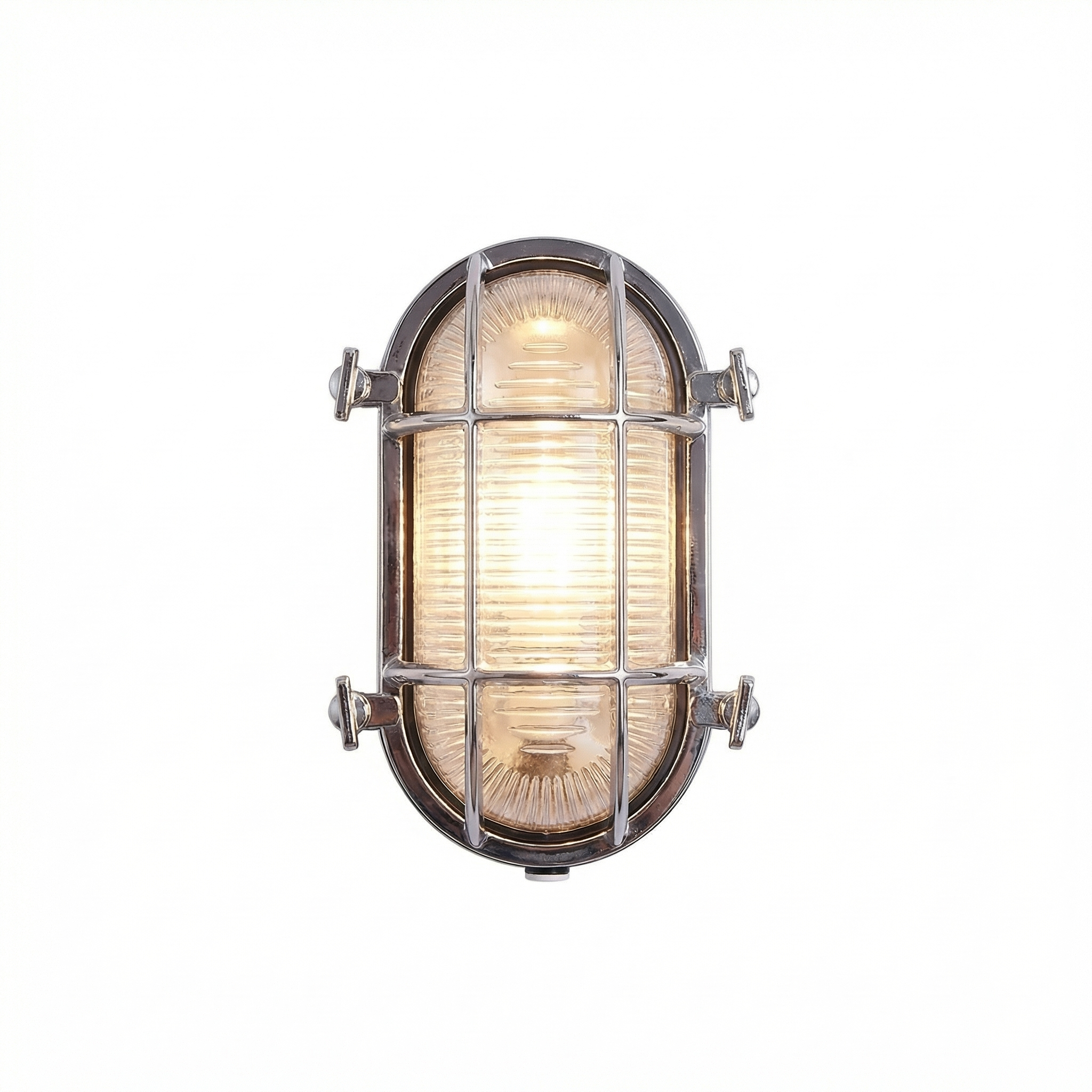 Industrial Retro Outdoor Wall Light with Protective Cage