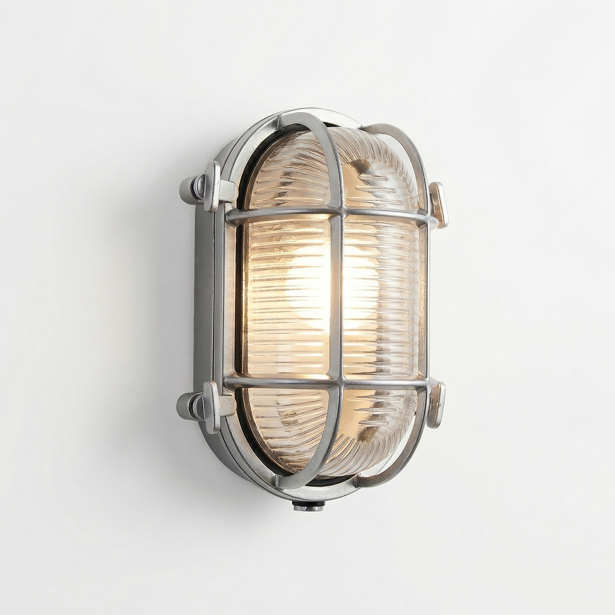Industrial Retro Outdoor Wall Light with Protective Cage