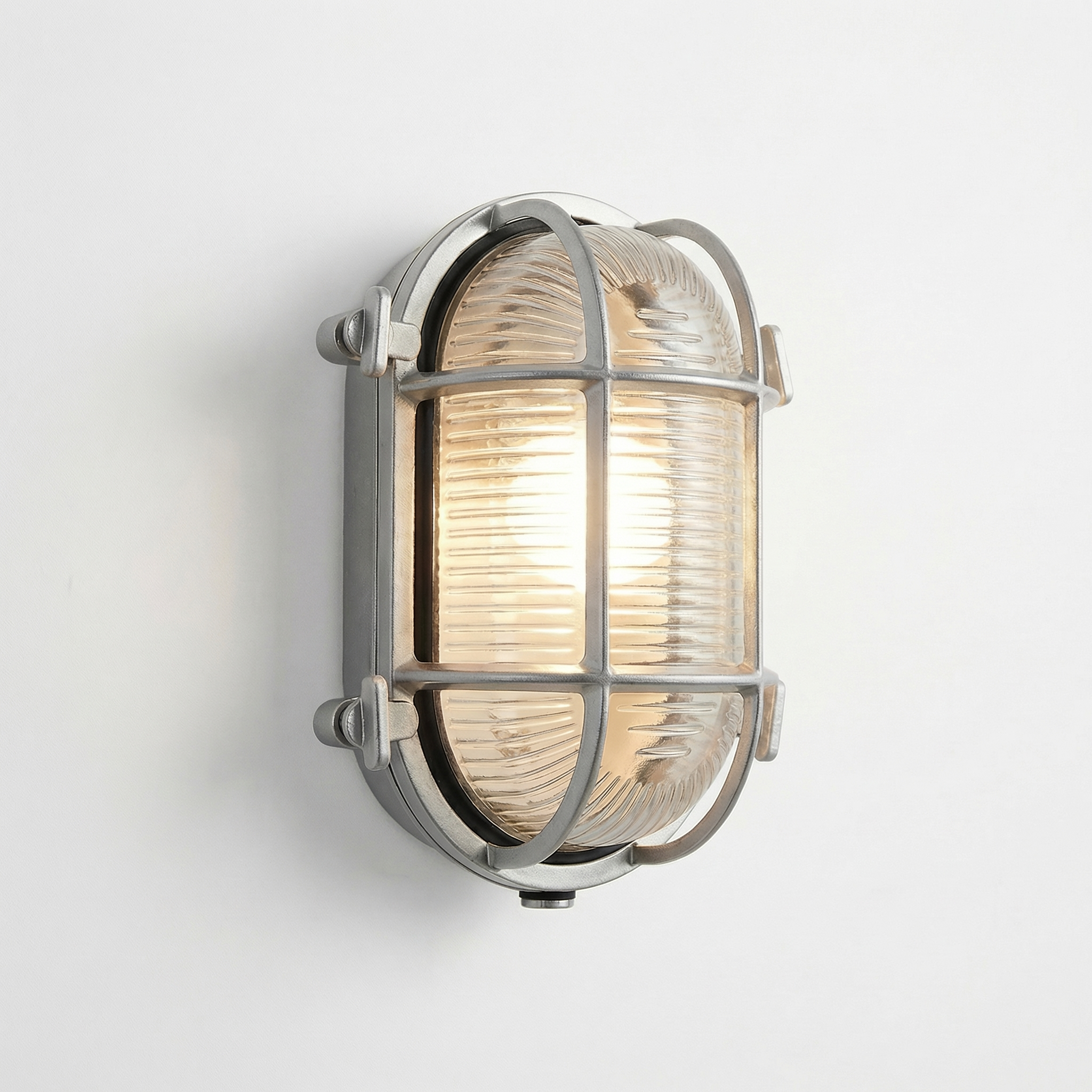 Industrial Retro Outdoor Wall Light with Protective Cage
