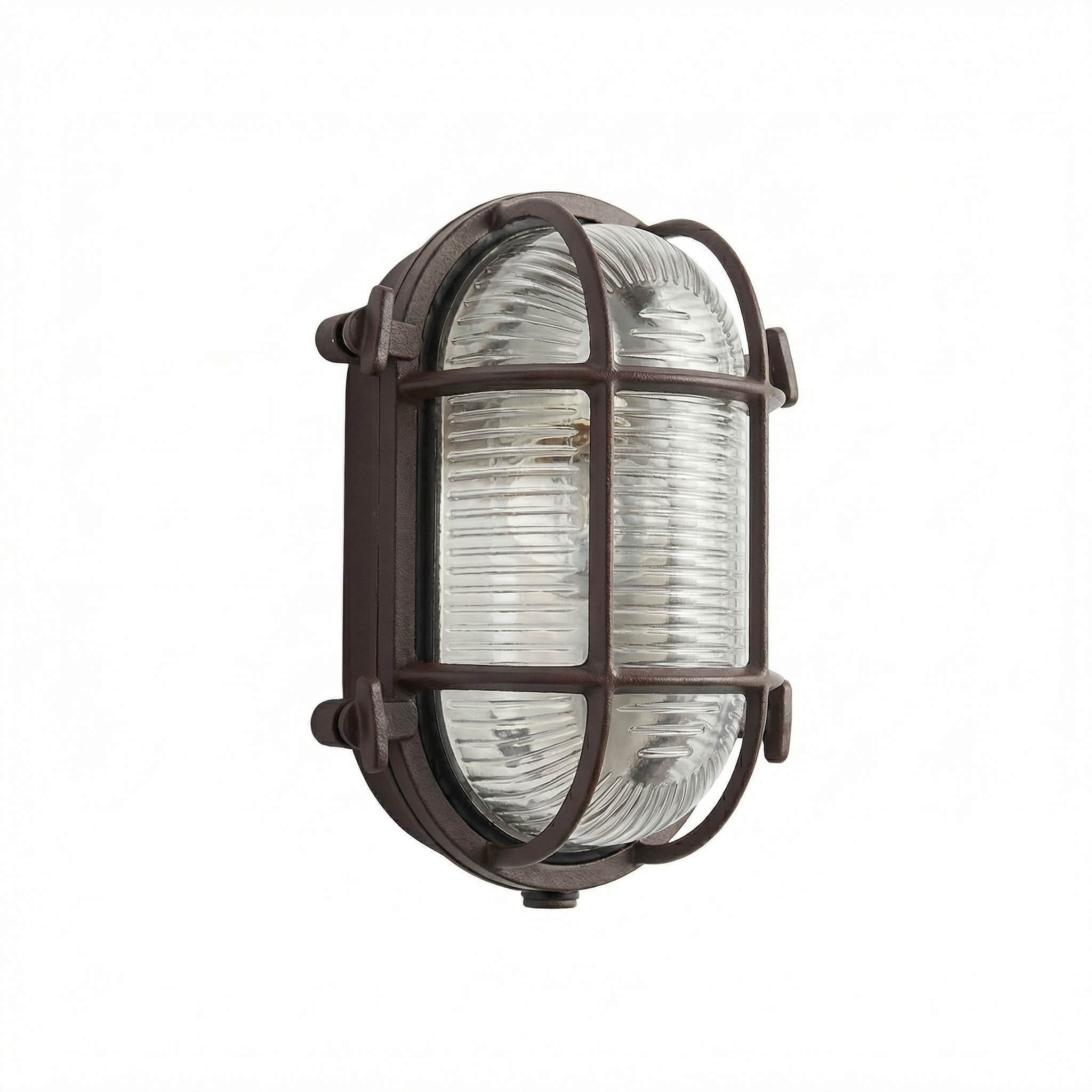 Industrial Retro Outdoor Wall Light with Protective Cage