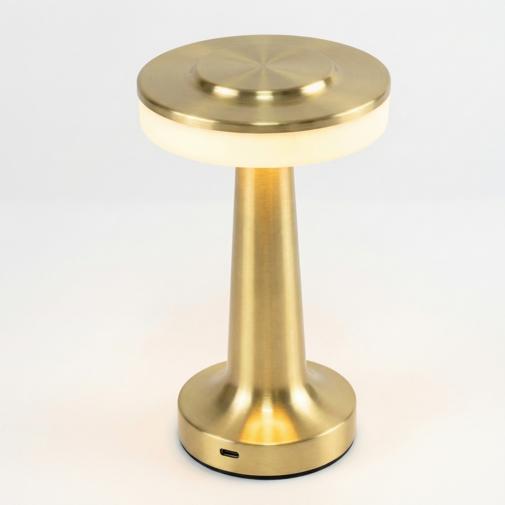 Touch-Control Rechargeable LED Table Light with Metal Construction