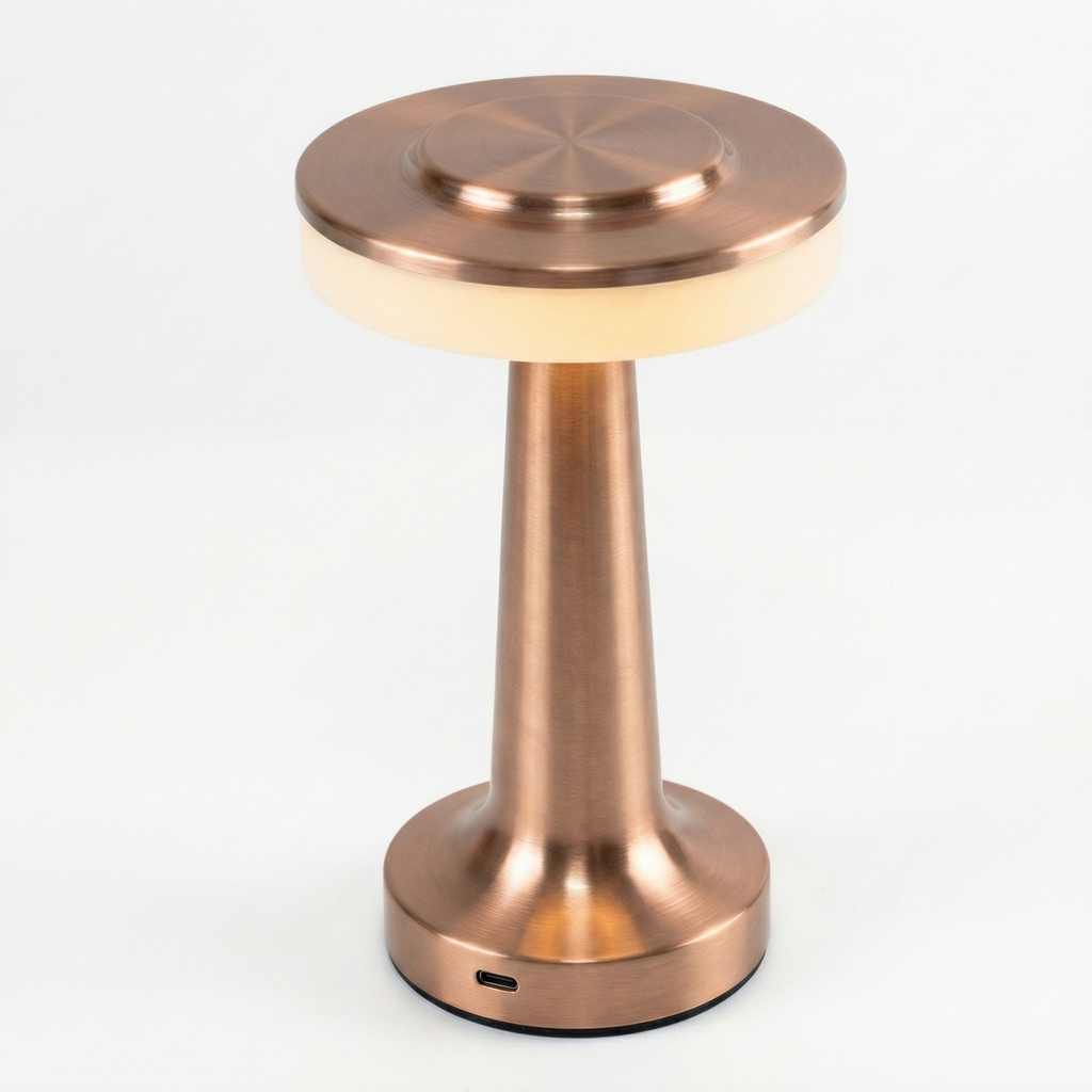 Touch-Control Rechargeable LED Table Light with Metal Construction