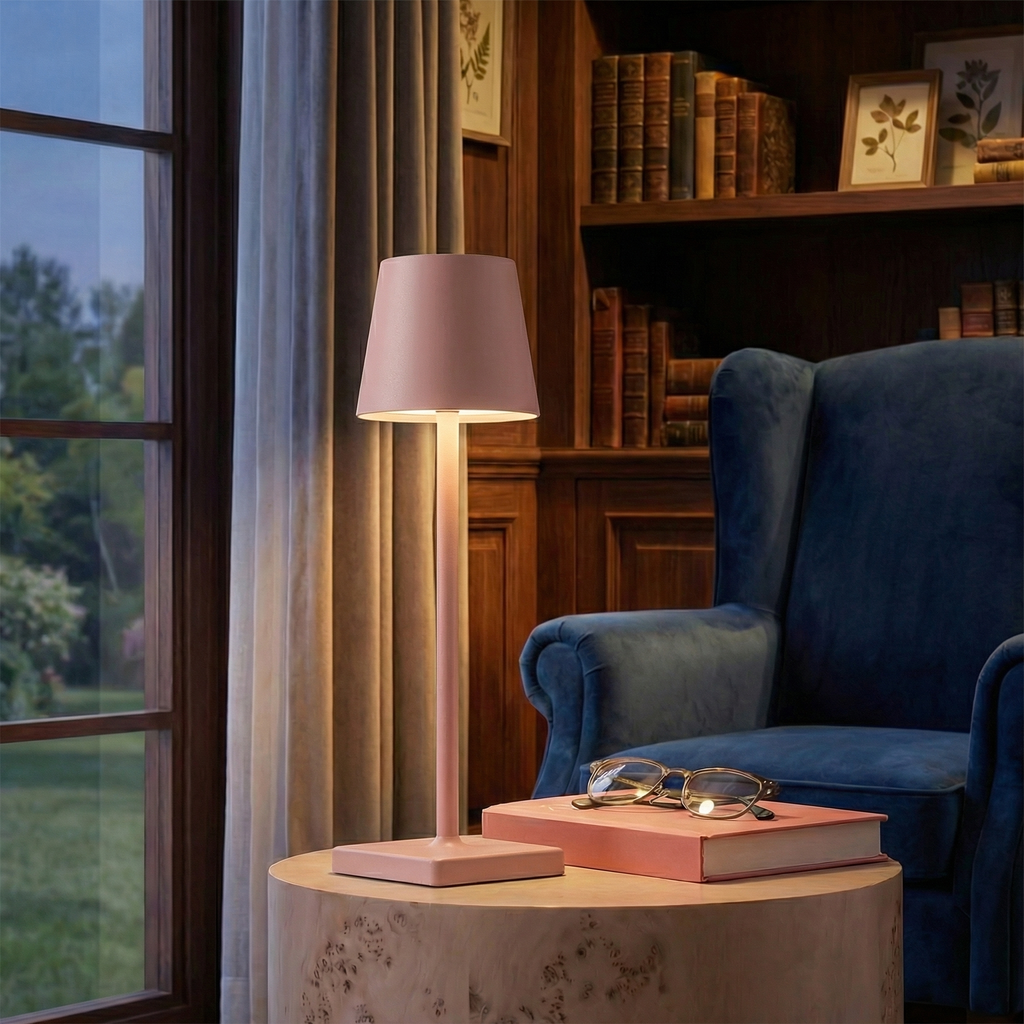 Modern Touch-Control Dimmable Rechargeable LED Table Lamp